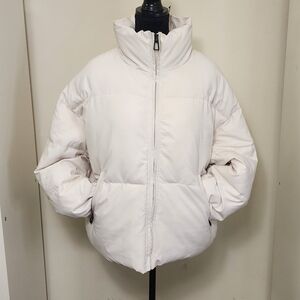 Chic White Puffer Jacket for Women